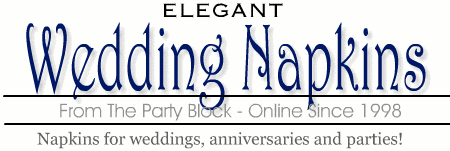 Elegant Wedding Napkins Personalized